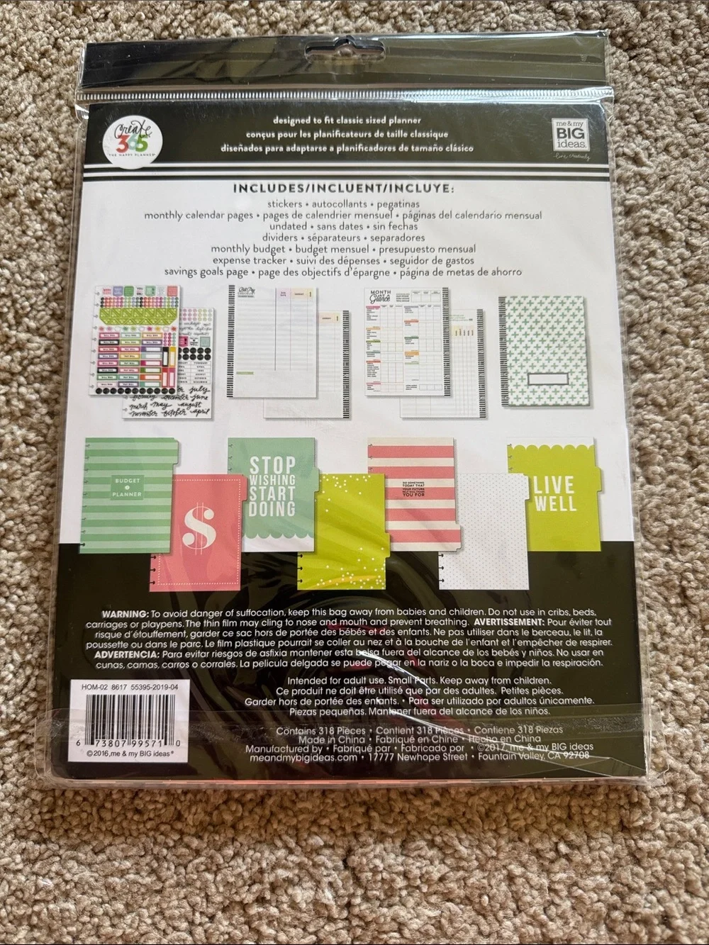 The Happy Planner Budget Planner Refill-Classic Size